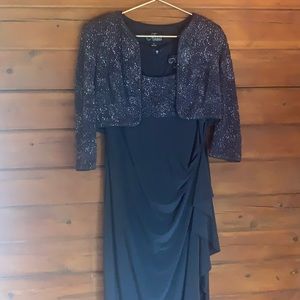 Slate Gray Mother of the Bride Dress Size 12